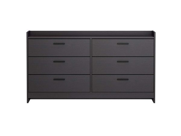 Homestar Central Park 6-Drawer Dresser, Espresso For Sale